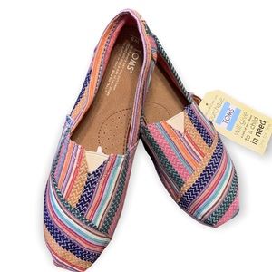Toms Womens Classics Quilted Weave print Size 9